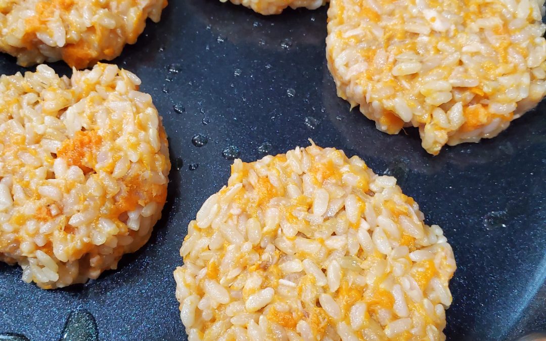 tuna fish cakes in a pan